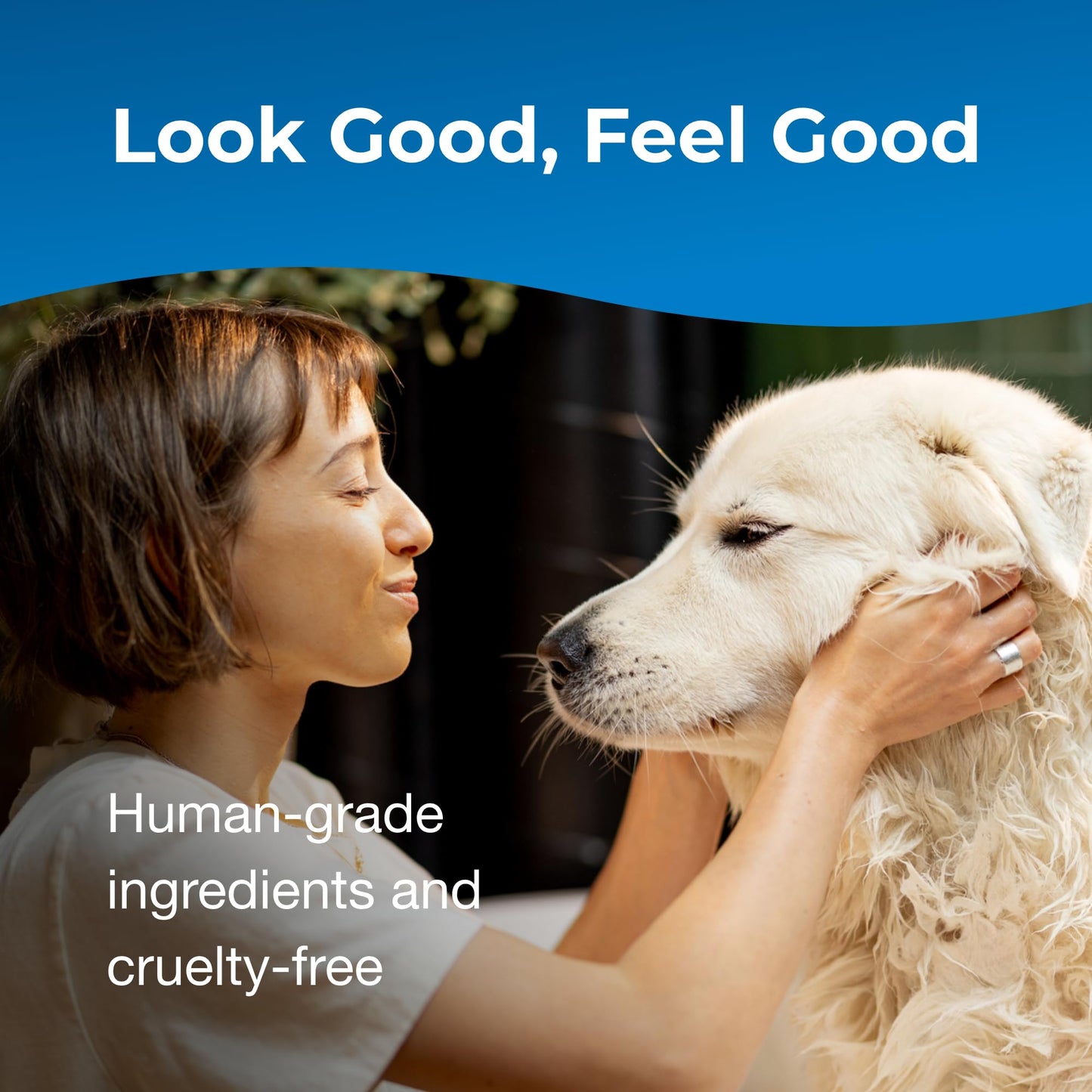 PetAg Fresh ’n Clean Oatmeal ’n Baking Soda Conditioner, Tropical Fresh Scent - 18 oz - Gently Cleans, Soothes & Deodorizes Dogs with Vitamin E & Aloe Vera - Soap Free