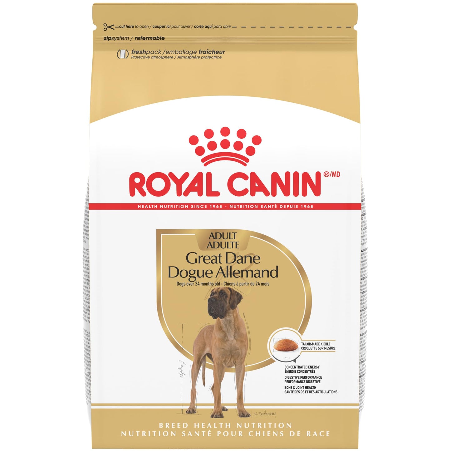 Royal Canin Great Dane Adult Dry Dog Food, 30 lb bag