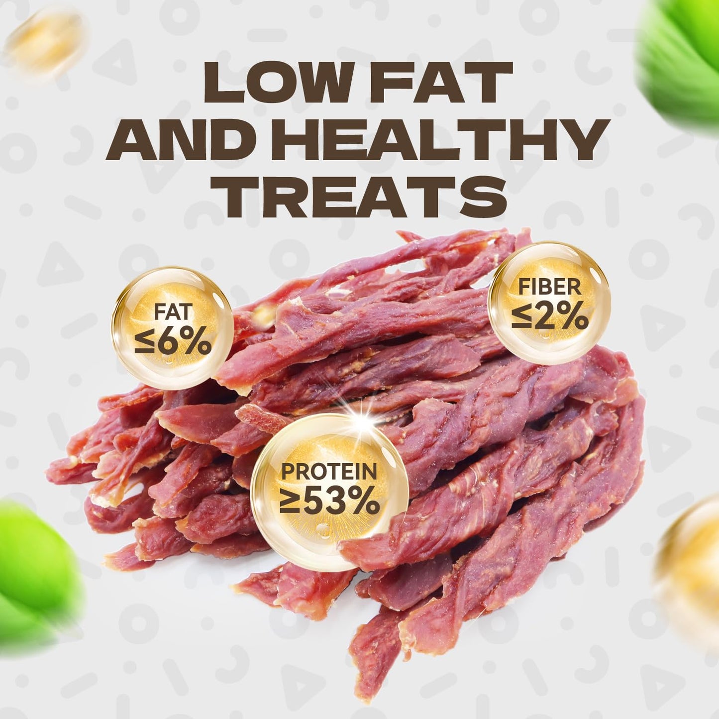 KUADELRO Duck Jerky Dog Treats, Real Duck Strips Dog Training Treats Soft Rawhide-Free Chews Healthy Snacks for Small Medium Large Breed 10.58oz