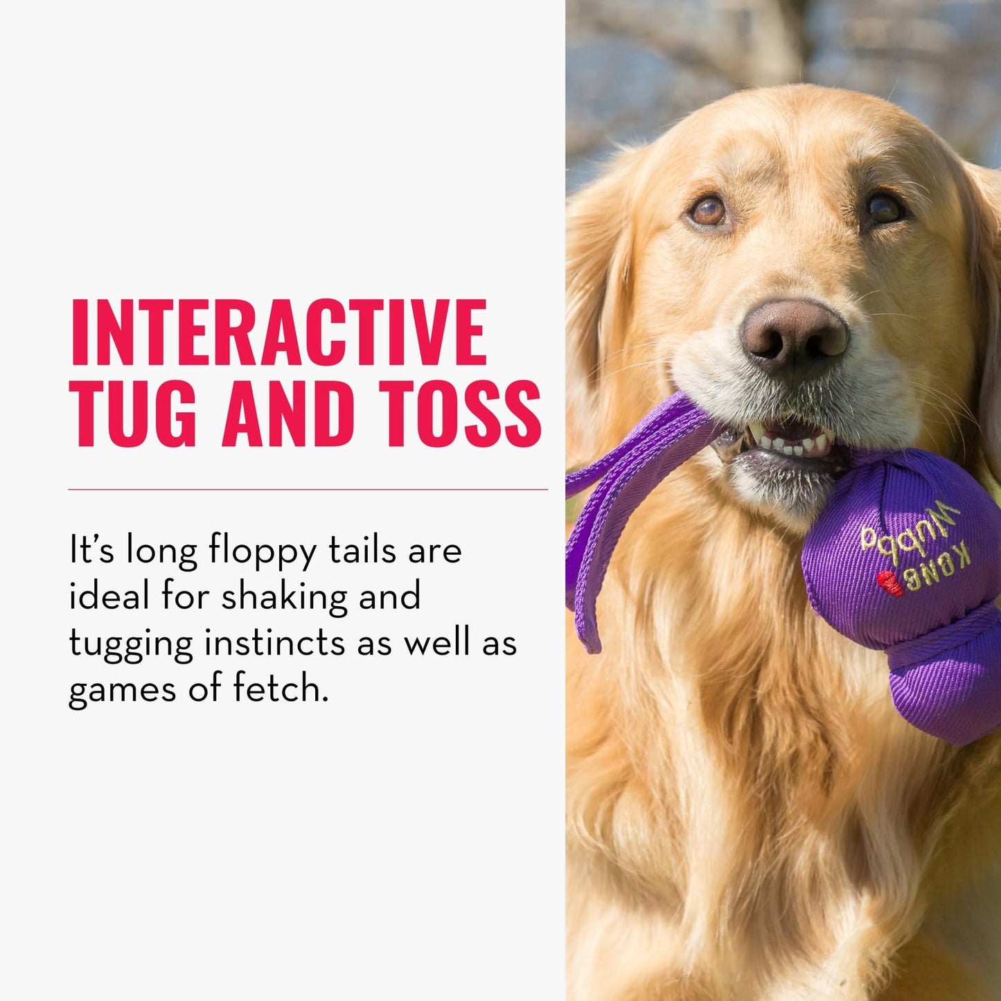 KONG Wubba - Dog Toy for Tug of War & Fetch - Dog Supplies for Puppy & Dog Playtime - Outdoor & Indoor Dog Toy - for XL Dogs