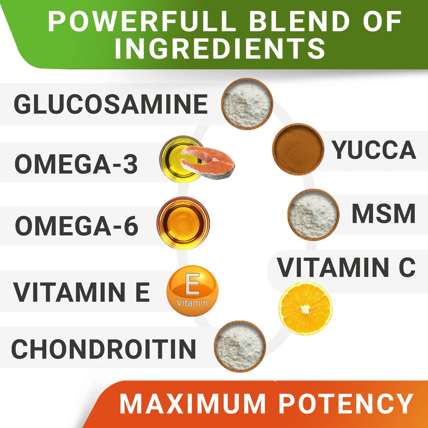 Glucosamine Treats for Dogs - Joint Supplement w/Omega-3 Fish Oil - Chondroitin, MSM - Advanced Mobility Chews - Joint Pain Relief - Hip & Joint Care - Bacon Flavor - 180 Ct - Made in USA