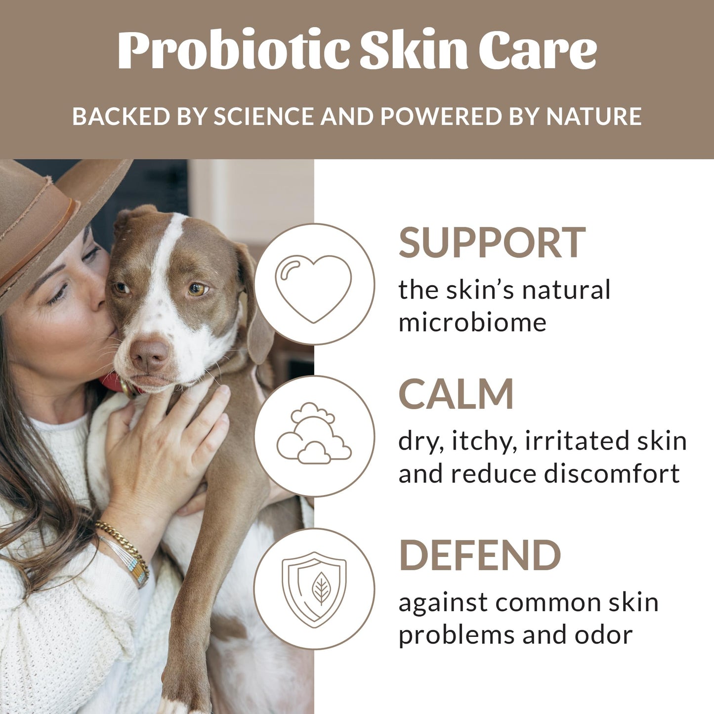 Skout's Honor Probiotic Pet Shampoo & Conditioner with Avocado Oil & Omega-3s, 97% Natural, Paraben & Sulfate-Free, Cruelty-Free, 16oz, Dog of The Woods