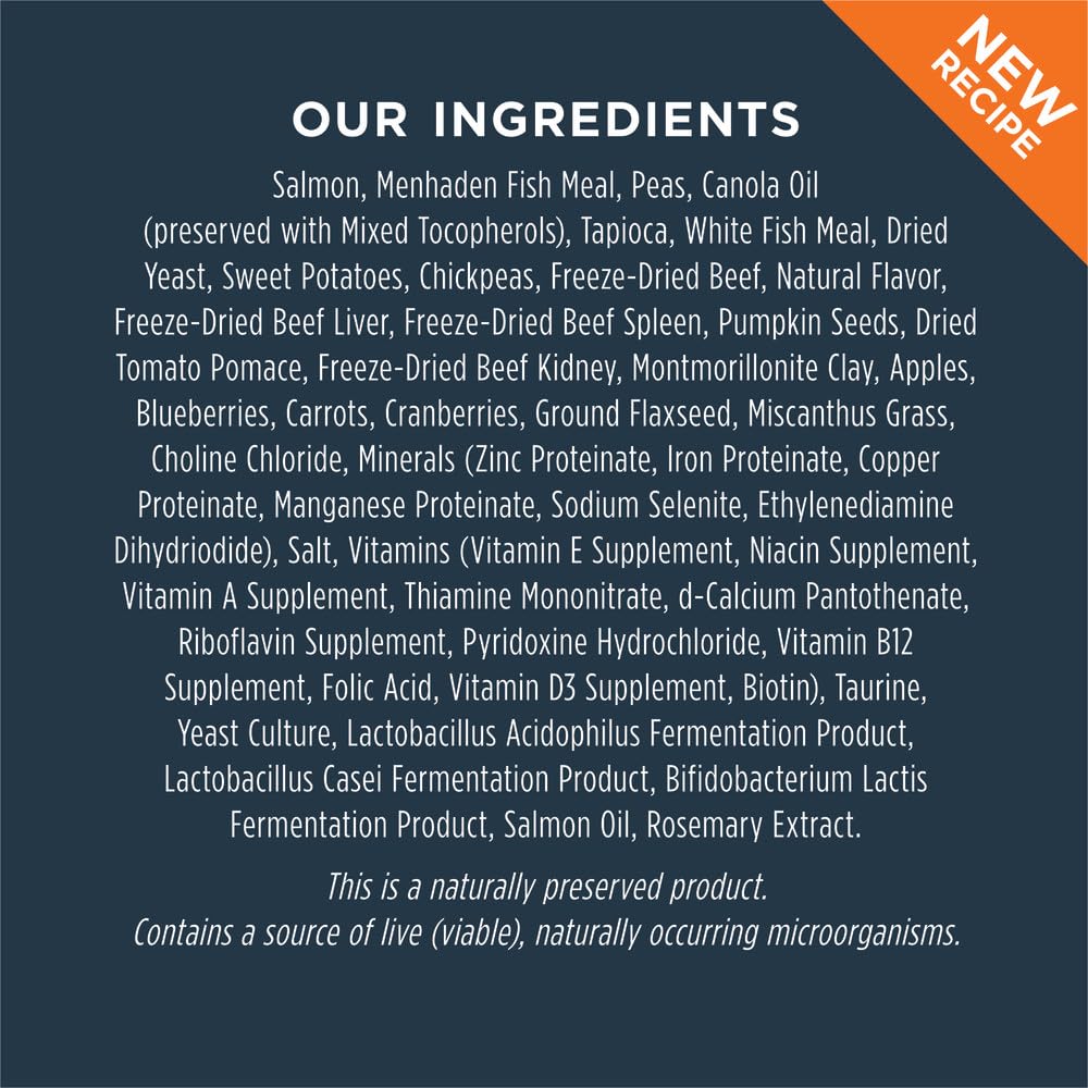 Instinct Raw Boost, Natural Dry Dog Food with Freeze Dried Pieces, High Protein, Grain Free Recipe - Real Salmon, 19 lb. Bag