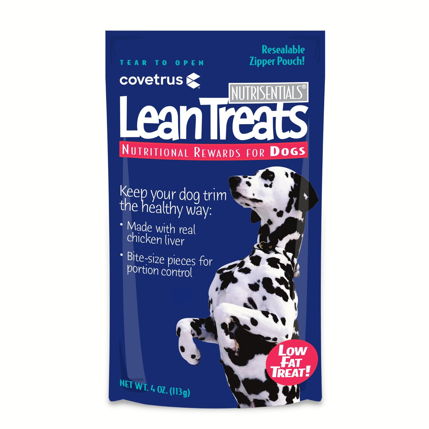 Covetrus Nutrisential Lean Treats for Dogs - Small, Medium & Large Dogs (K9) - Nutritional Low Fat, Bite-Size - Soft Chicken Flavor - Chicken Flavor - 3 Pack - 4oz