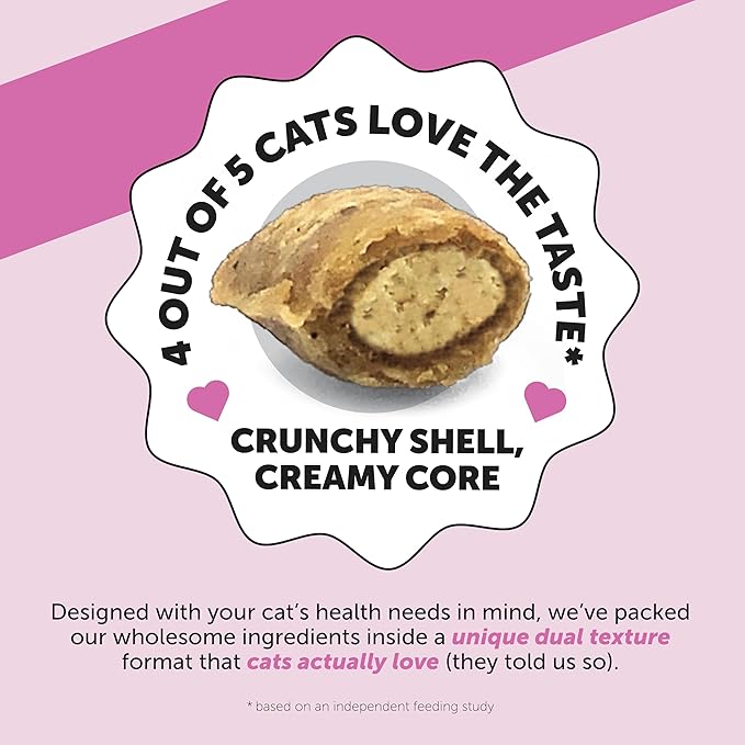 Cat Multivitamin Chews - Cat Treats for Health + Immune, Joint Support, Skin & Coat, and Digestion - Omega 3s, Lysine & Probiotics for Cats, Vitamins for Cats - Chicken (90-Day Supply)