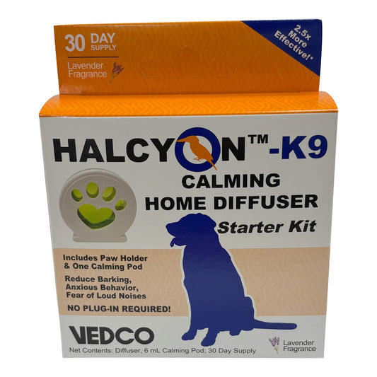 Halcyon K9 Diffuser Starter Kit, Separation Anxiety, Sound Anxiety (Loud Noises), Travel Stress.