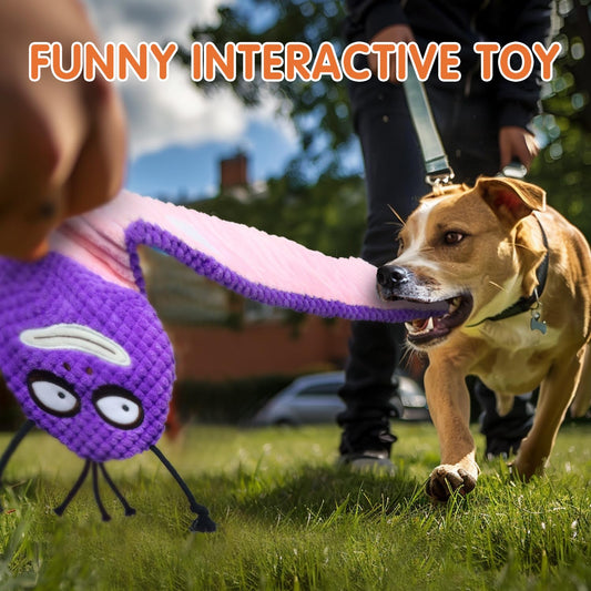 Aqezd No Stuffing Squeaky Dog Toys 3-Pack – Interactive Crinkle Plush Snuffle Toys, Tug of War Toy for Small, Medium, and Large Dogs, Soft Puppy Toys, Ideal Gift for Dogs (3 PCS)