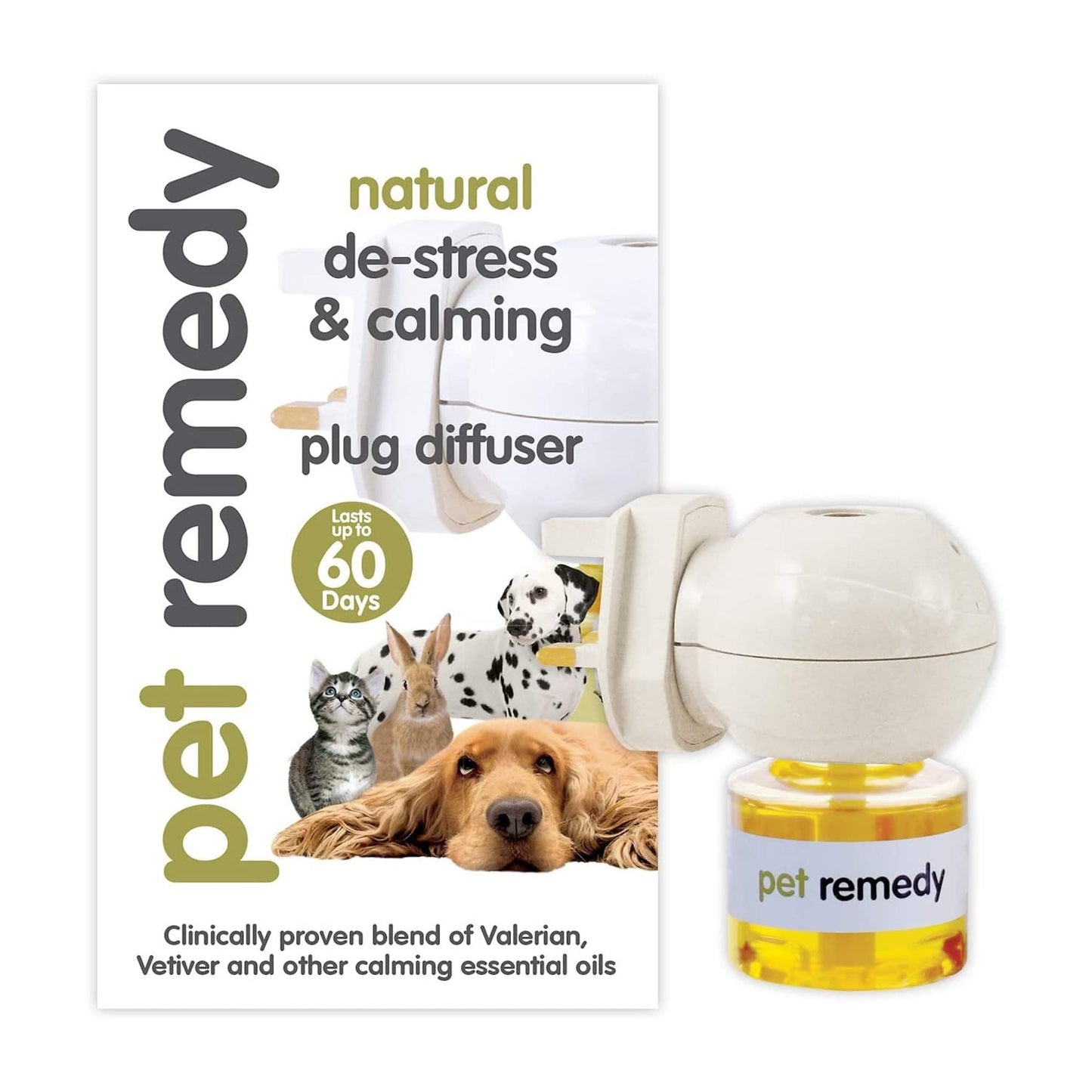 Pet Remedy Natural De-Stress & Calming Plug-in Diffuser for Cats & Dogs 40 mL