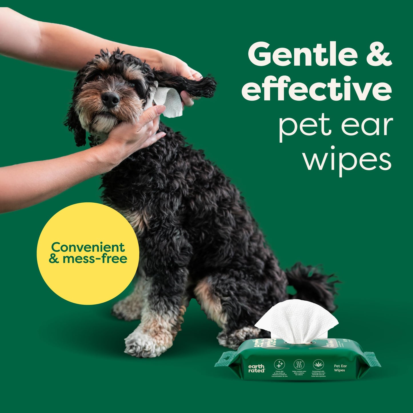 Earth Rated Curly Coat Essentials - Dog Shampoo, Grooming Wipes, Refresh Mist, Ear Wipes & No-Rinse Shampoo