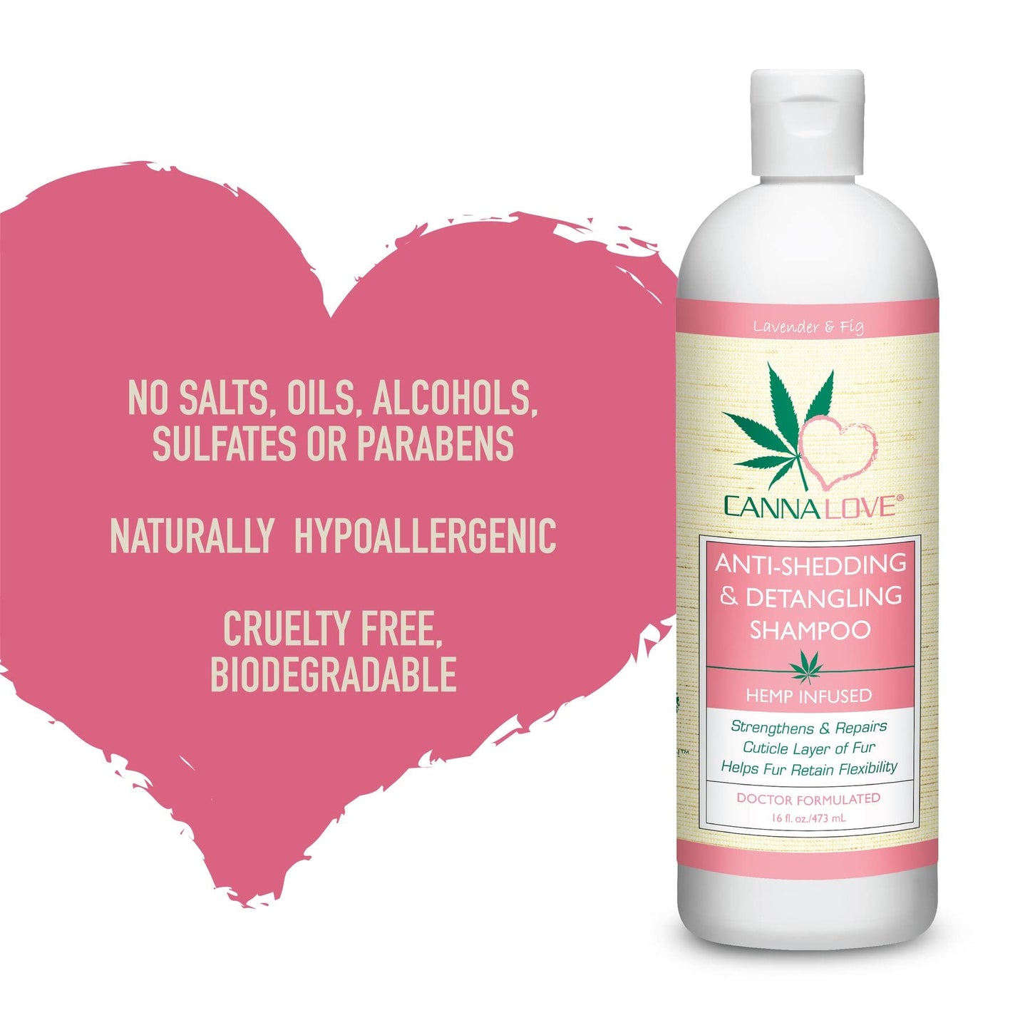 PetFX CannaLove Anti-Shedding/Detangling Shampoo