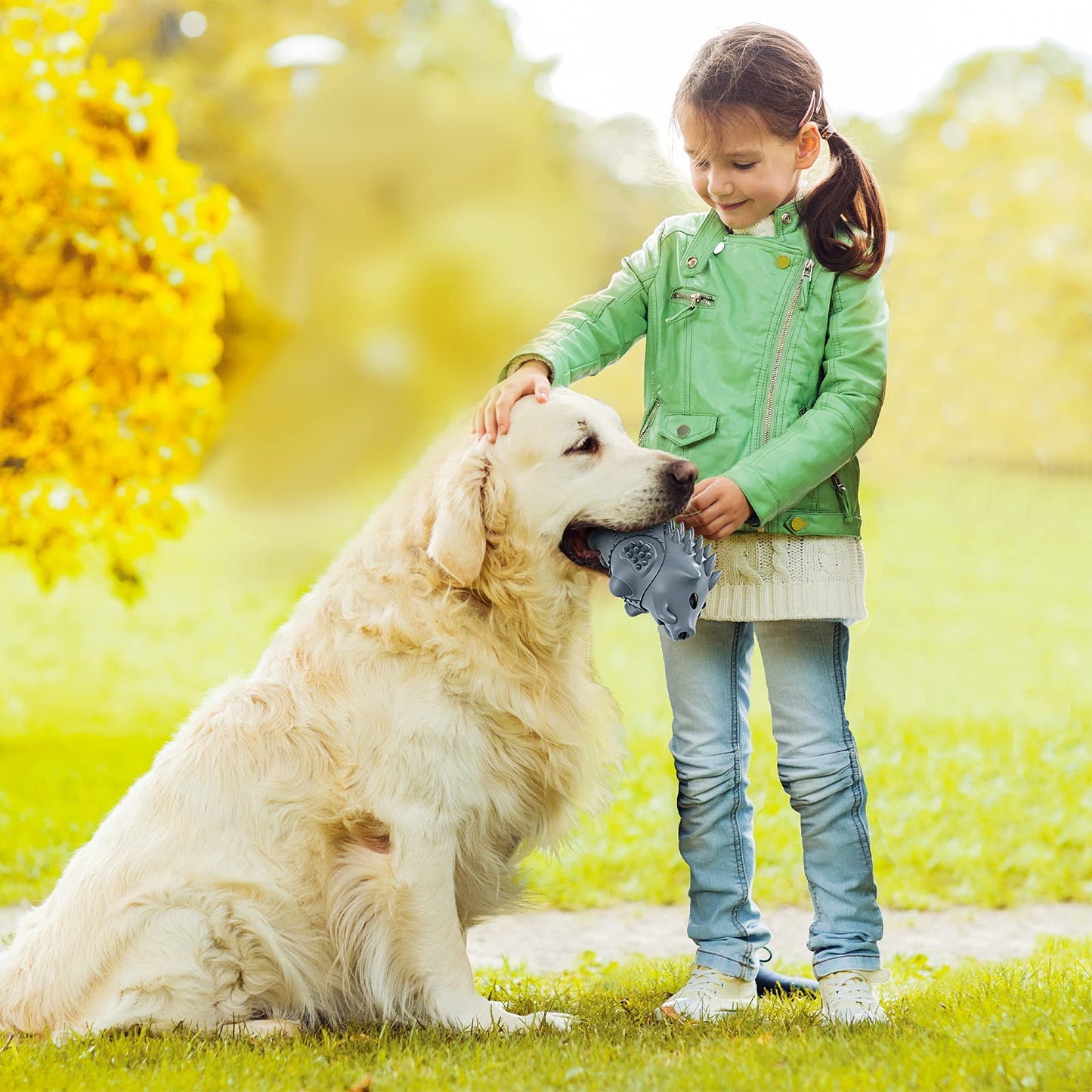 Homipooty Dog Chew Toys for Aggressive Chewers,Larg Dog Bones Toys,Dog Toys for Indestructible Squeaky Chewers,Clean Teeth Non Toxic Environmentally Friendly,100% Natural Rubber&Milk Flavor