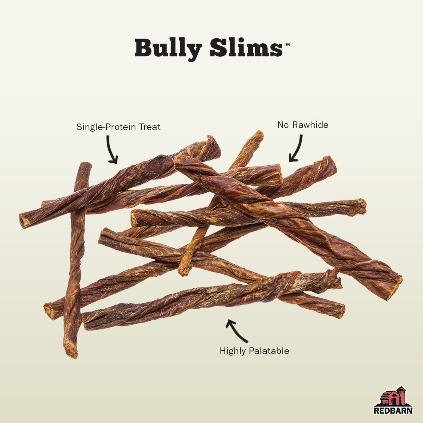 Redbarn Bully Slims Esophagus Dog Treats – 4.7 oz Bag – Single Protein Made with Natural Beef Esophagus, Slow-Roasted for Maximum Flavor – No Rawhide, Highly Digestible Chew, Gluten-Free