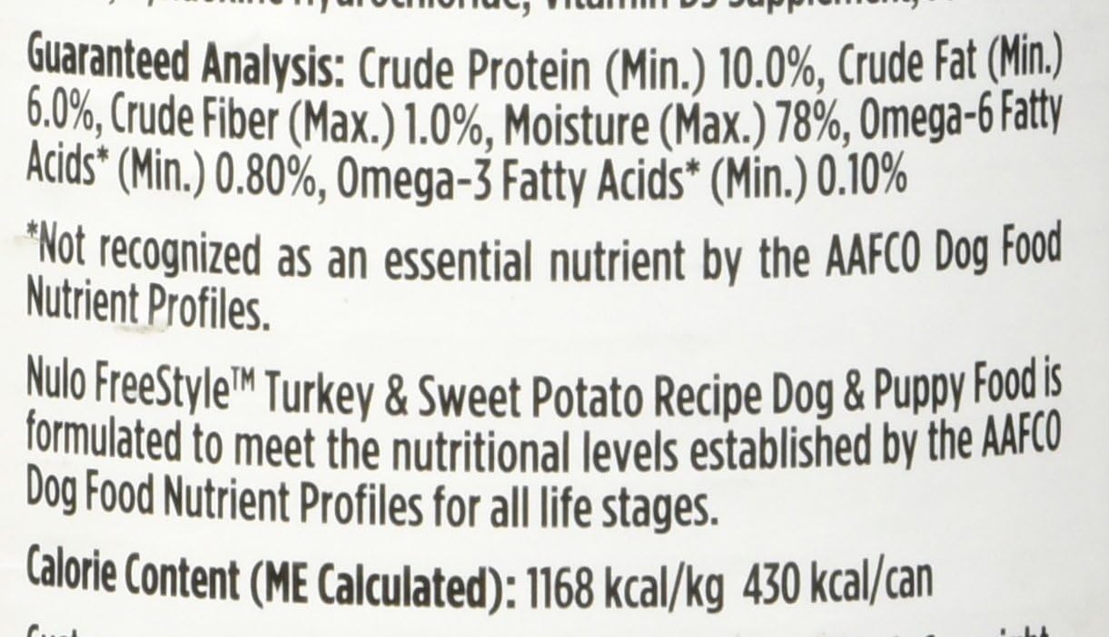 Nulo Freestyle Turkey & Sweet Potato Recipe Can Dog, 13 Oz, Pack of 12