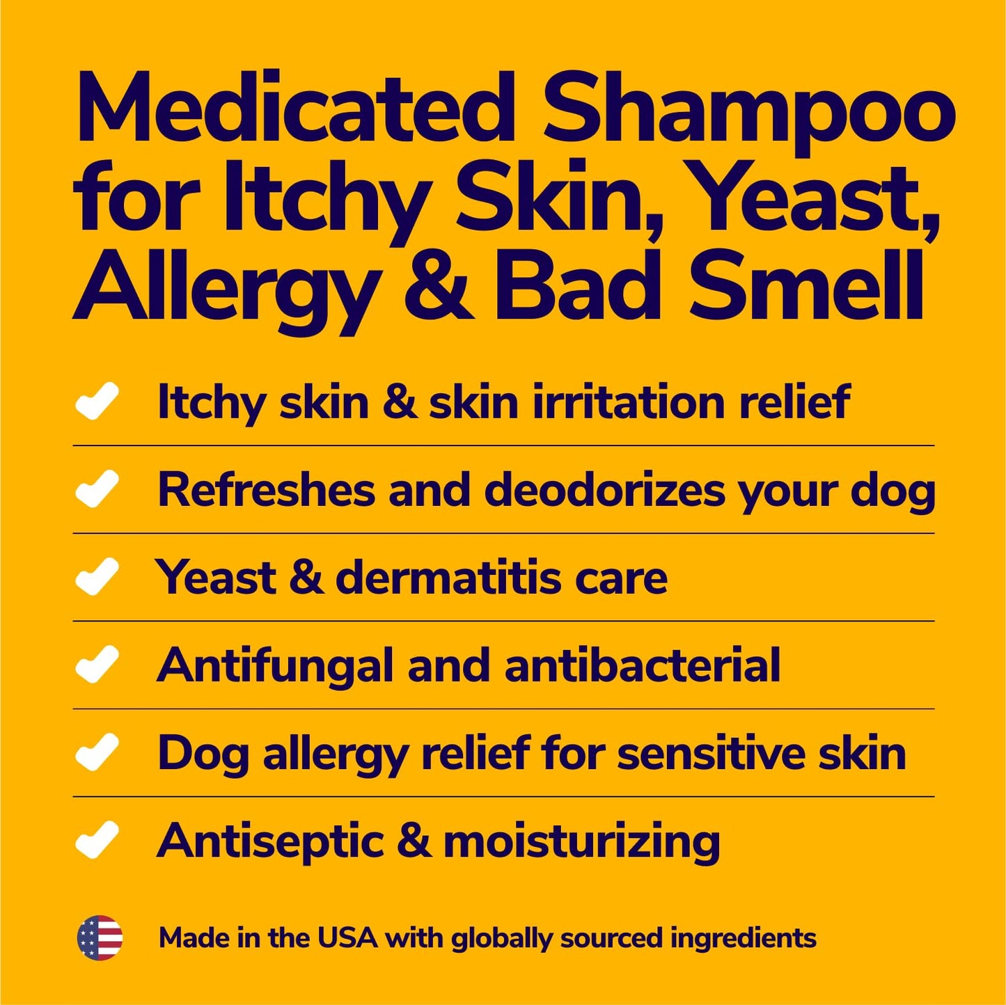 Miracle Vet Medicated Dog Shampoo for Itchy Skin Relief - Yeast Infection Treatment for Dogs & Dog Allergy Relief Hot Spot Treatment - Hydrocortisone Antifungal Shampoo (16 oz)