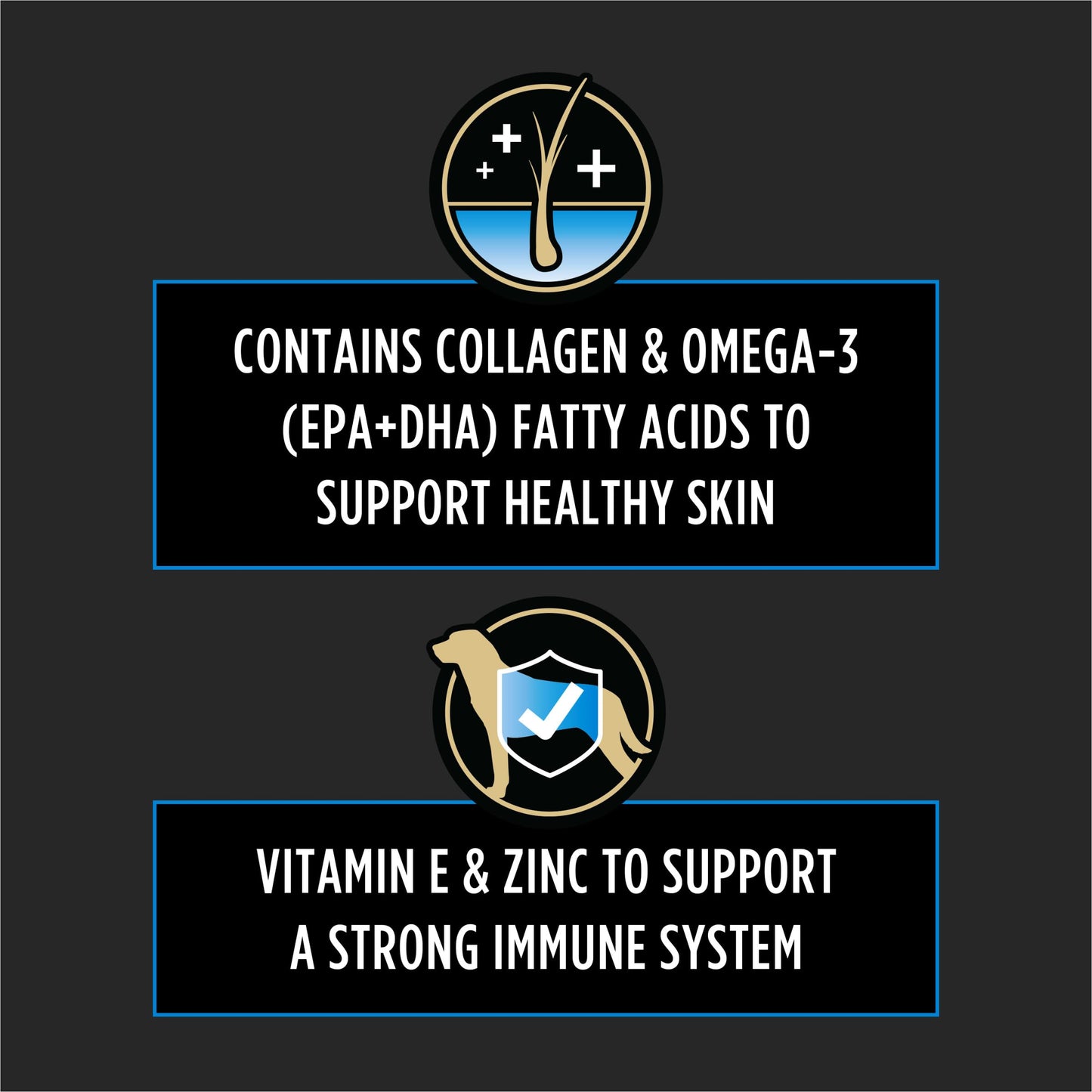 Purina Pro Plan Veterinary Supplements Skin Care Dog Supplements With Omega-3 Fish Oil and EPA and DHA - (Pack of 3) 60 ct. Pouches