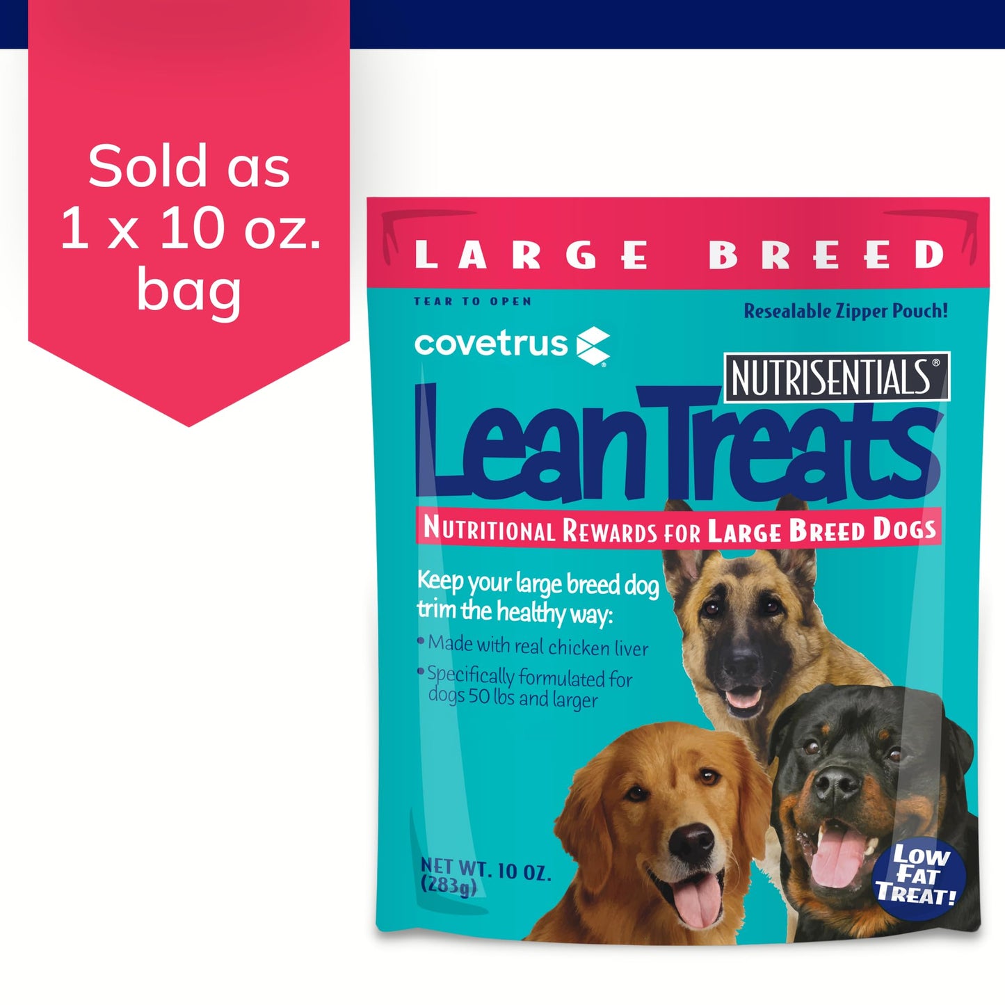 Butler Lean Treats Nutritional Rewards For Large Dogs (1 Pack), 10 Oz/Large