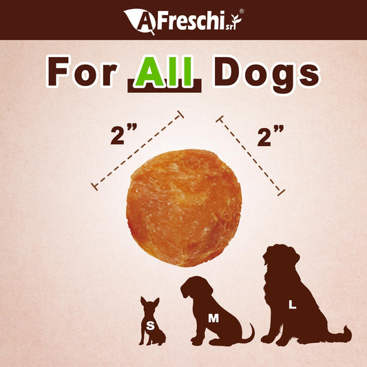 AFreschi Natural Chicken Chips 16 oz, Dog Treats, All Natural, Grain-Free, High-Protein, Low Fat, Healthy & Easily Digestible