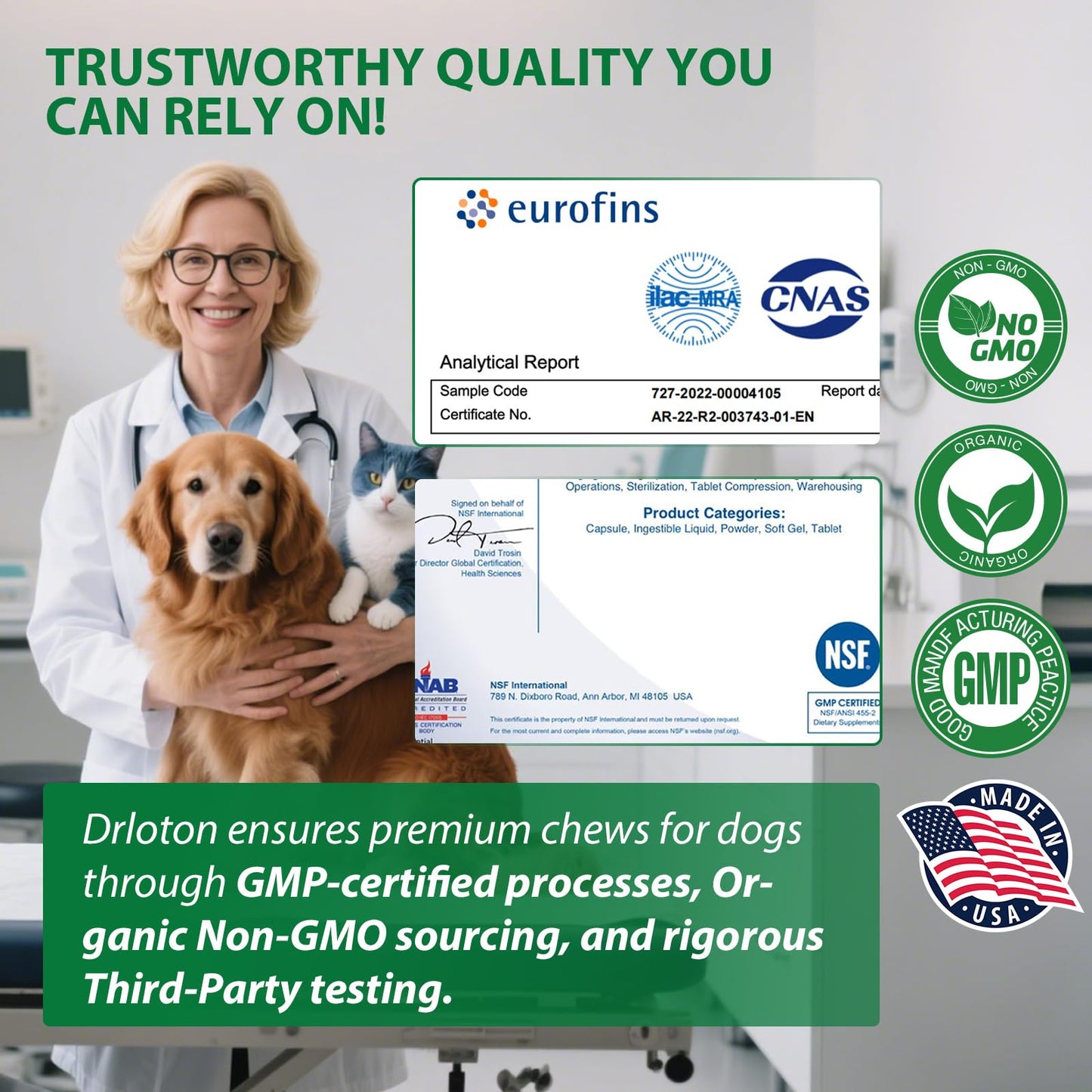 Dog Allergy Relief Chews - 180 Dog Allergy Chews - Itch Relief for Dogs, Dry Skin & Coat Supplement - Immune Health