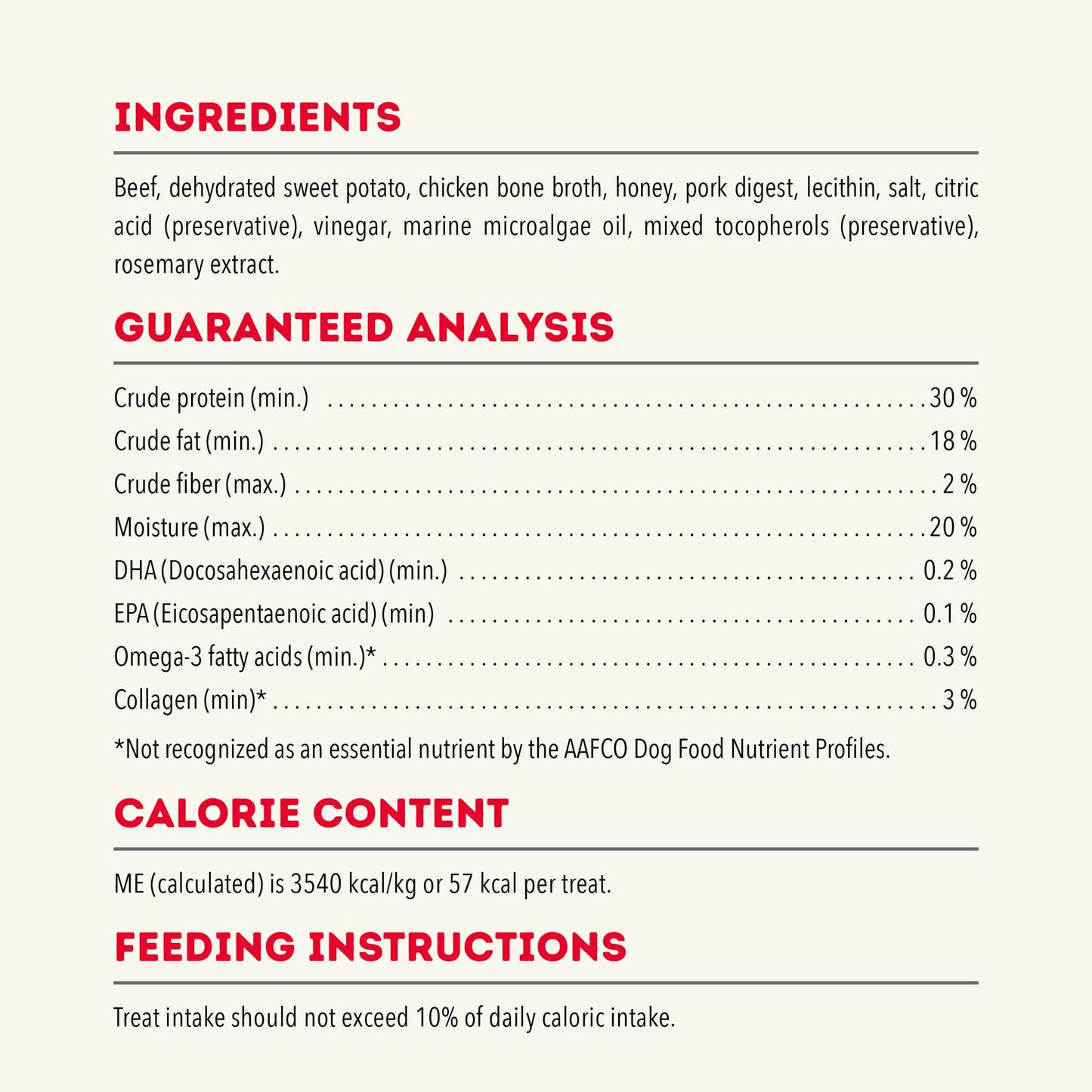 ACANA Chewy Strips Limited Ingredient Dog Treats Beef Recipe with Hip & Joint Support 4oz Bag