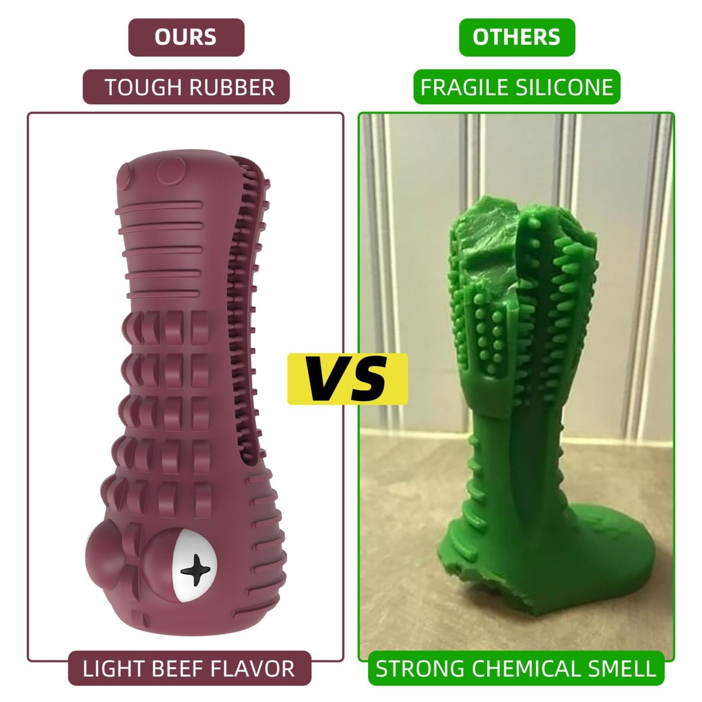 ZP-PY Dog Chew Toys for Aggressive Chewers – Alligator Dog Chew Toy for Large, Medium & Small Dogs – Tough Natural Rubber for Teeth Cleaning – Squeaky Interactive Dog Toys to Keep Them Busy