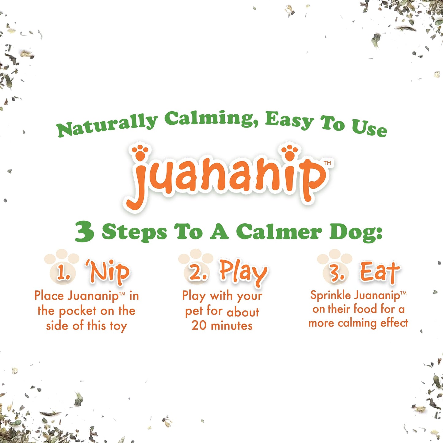 Doggijuana Juananip™ Refill Jar | Hand Harvested Organic Ground Catnip for Dogs | Naturally Calming for Anxiety, Stress | Grown in The USA