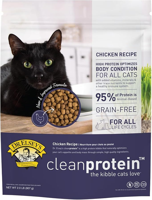 Dr. Elsey's cleanprotein Chicken Cat Kibble 2 lb. Bag