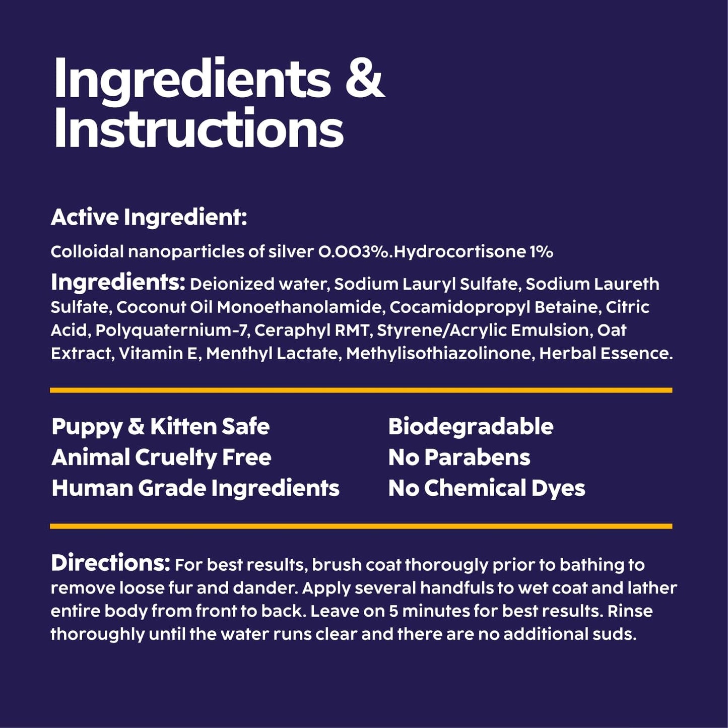 Miracle Vet Medicated Dog Shampoo for Itchy Skin Relief - Yeast Infection Treatment for Dogs & Dog Allergy Relief Hot Spot Treatment - Hydrocortisone Antifungal Shampoo (16 oz)