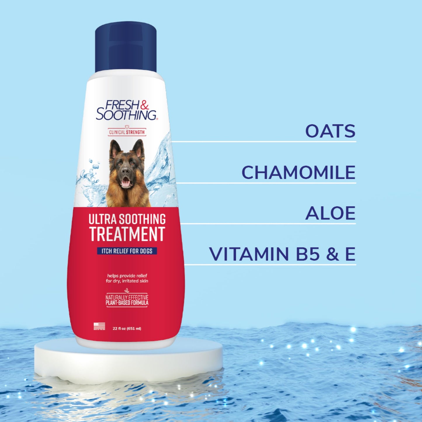 Fresh & Soothing Ultra Soothing Medicated Conditioner for Pets, 22oz - 3 Pack