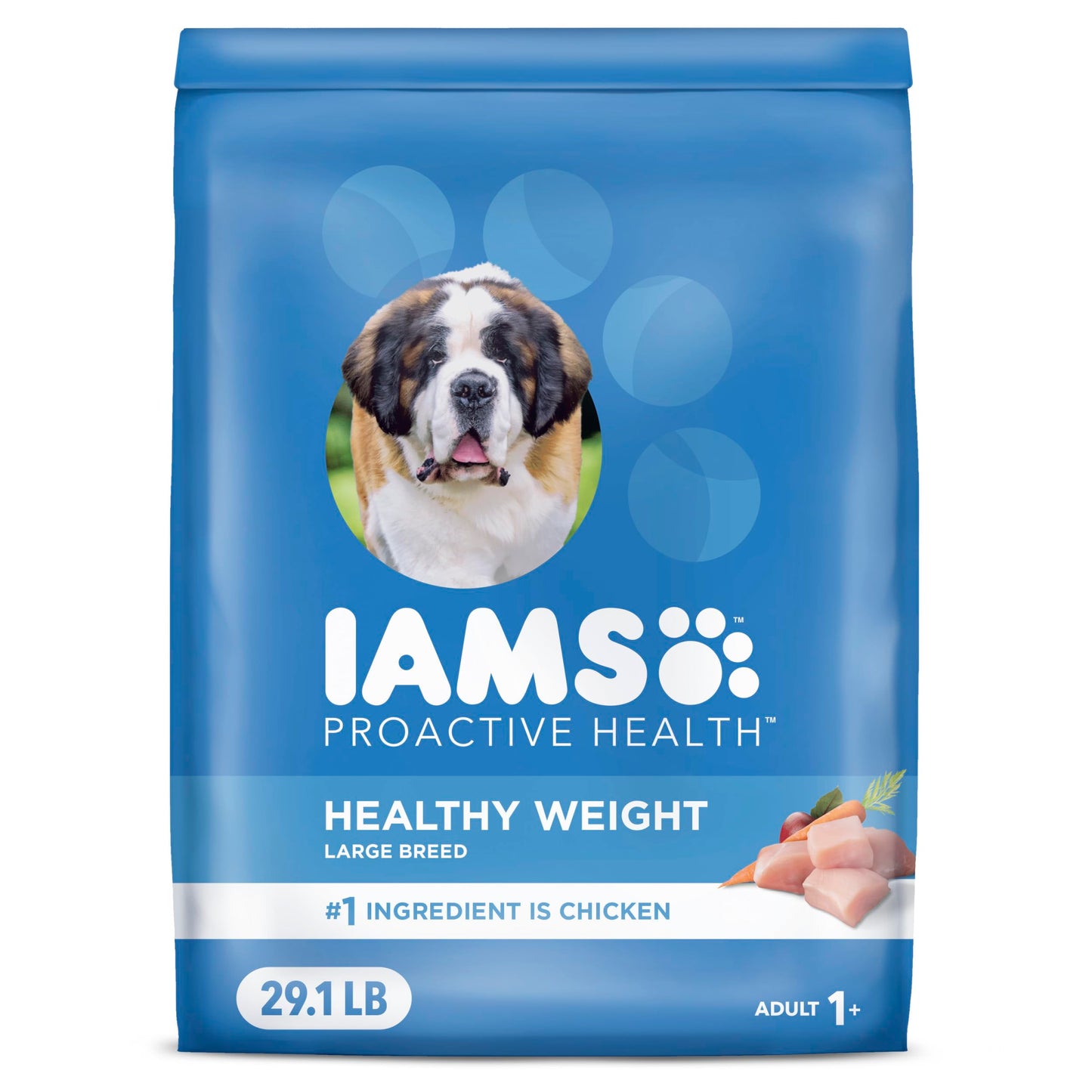 IAMS Proactive Health Healthy Weight Control Large Breed Adult Dry Dog Food with Real Chicken, 29.1 lb. Bag