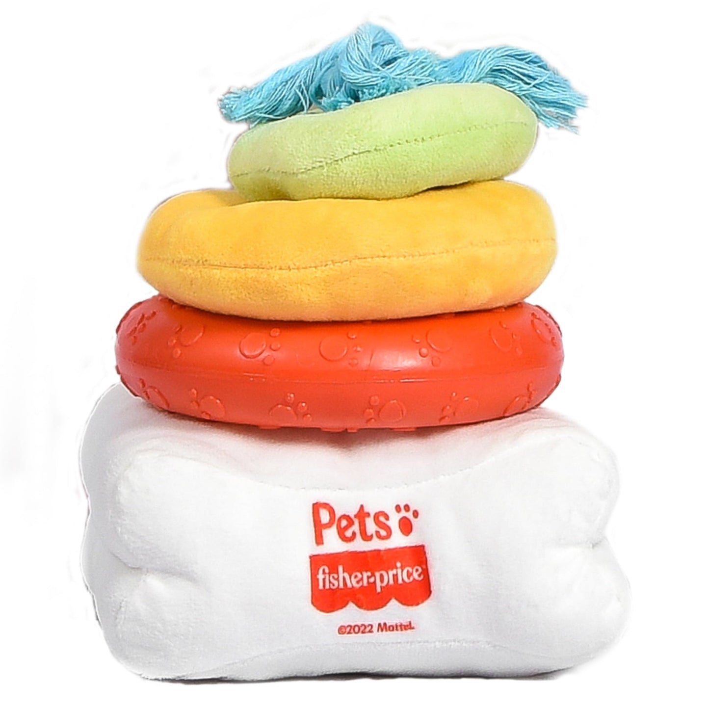 Fisher-Price for Pets Attack-A-Stack Chase & Toss Ring Stack Toy for Dogs and Puppies | Multifunctional Dog Toy for Mental Stimulation