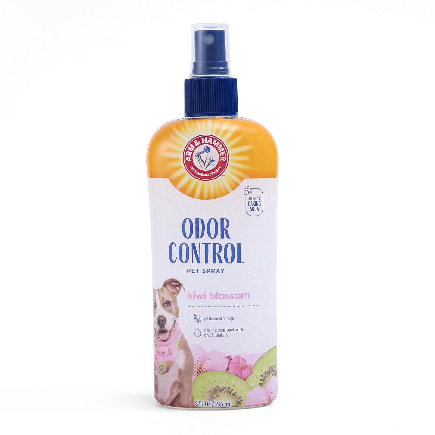Arm&Hammer For Pets Super Deodorizing Spray for Dogs, Best Odor Eliminating Spray for All Dogs&Puppies|Arm & Hammer Baking Soda Formula with Kiwi Blossom Scent,8 Fl Oz (Pack of 2) Packaging may vary