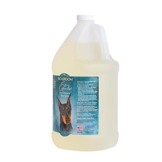 Bio-Groom So-Gentle Hypoallergenic Dog Shampoo - Tearless, Cat & Dog Bathing Supplies, Puppy Shampoo for Gentle Skin, Cruelty-Free, Made in USA, Tear-Free Dog Products - 1 Gallon