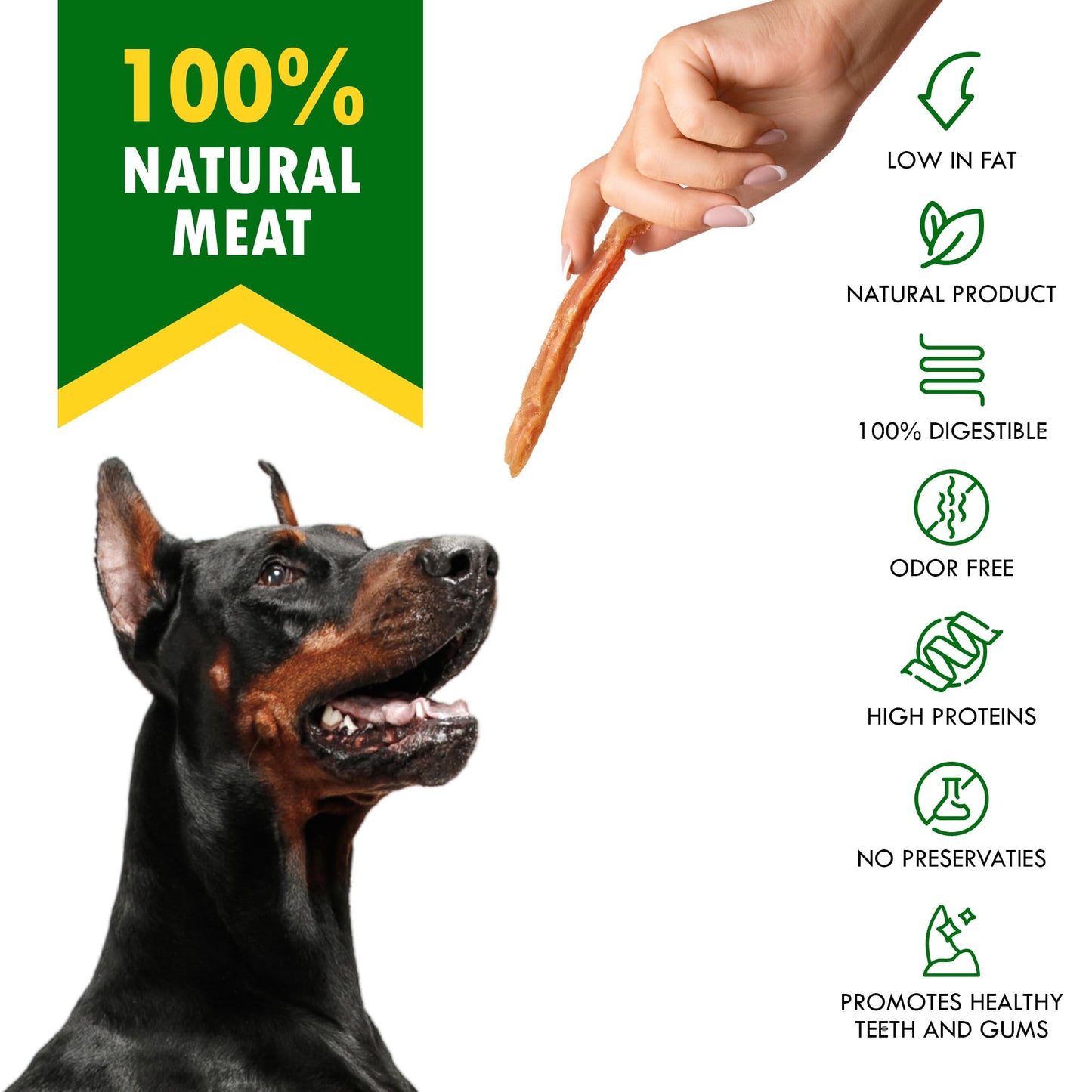Beloved Pets Dog Treats Chicken Jerky Strips 11 oz - Human Grade Meat Sticks - Natural Pet Dried Snacks Rawhide - Free - Long Lasting Chews for Large & Small Dogs - Best for Training & Healthy Teeth
