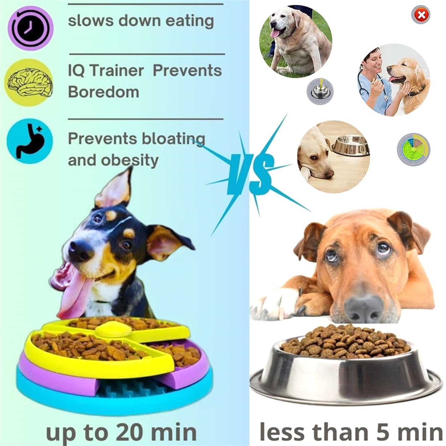 Licking Mat for Dog & Cat, Premium Lick Pad with Suction Cups for Dog Anxiety Relief, Layers Interactive Dog Puzzle Game and Slow Feeder