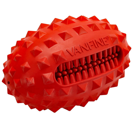 VANFINE Indestructible Dog Toys for Aggressive Chewers - Tough Squeaky Dog Chew Toy for Large Breed, USA Brand Durable Rubber Dog Toy with Beef Flavor for Medium & Large Dogs