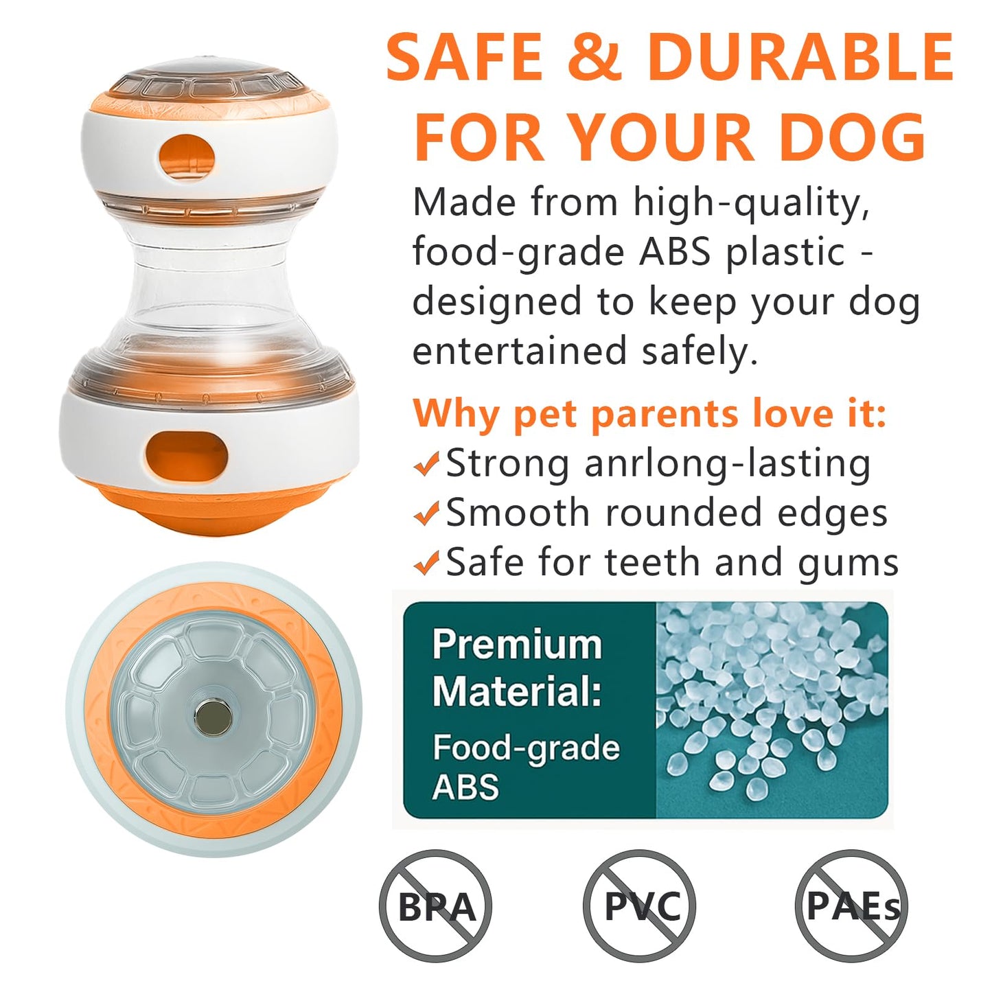 Kalimdor Interactive Dog Puzzle Toys for Boredom, Treat Dispensing Dog Toys, Dogs Enrichment Toy to Keep Them Busy, Treat Dispensing Slow Feeder,Mental Stimulation and Training