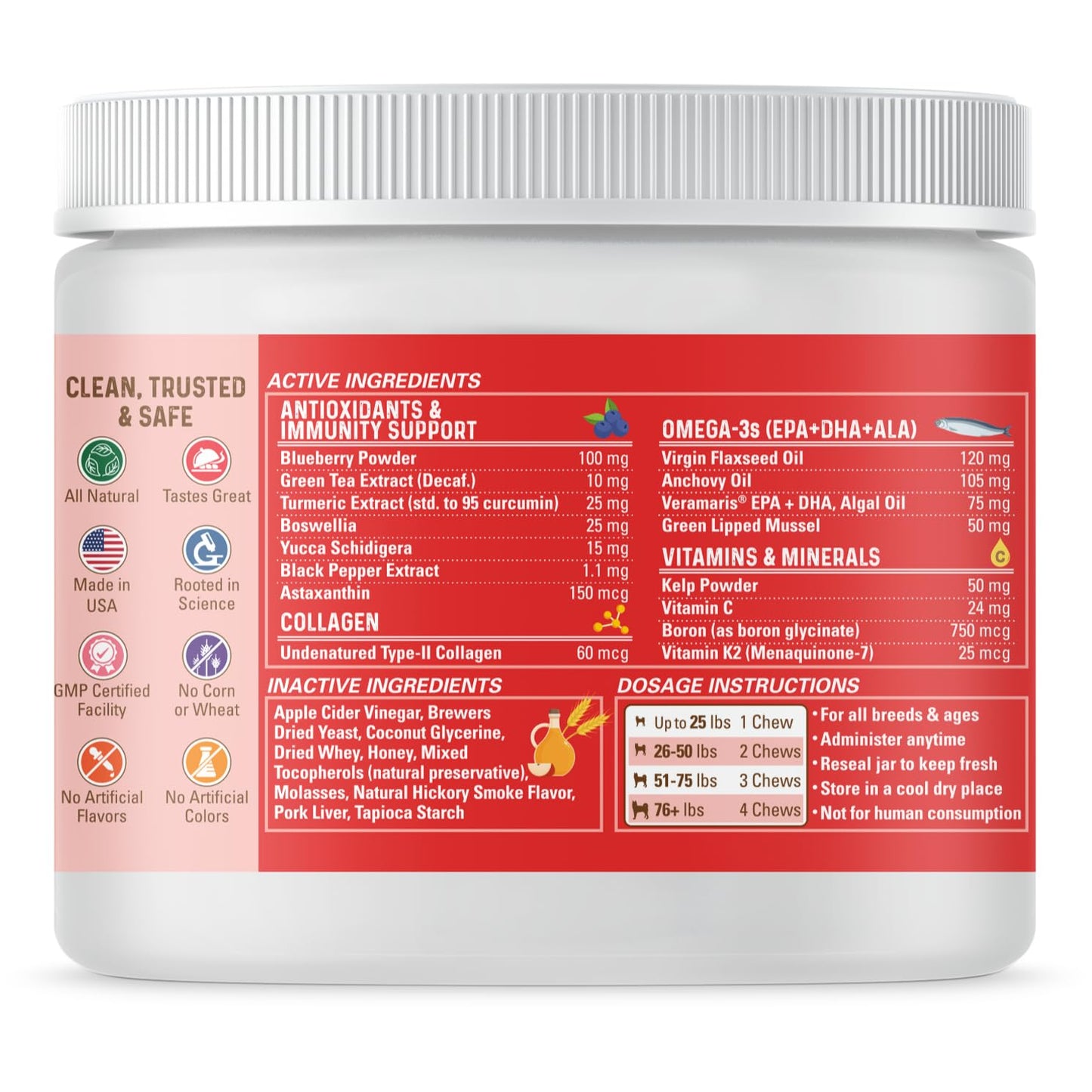 Bernie's Marvelous Mobility - Daily Total Joint Support for Dogs - 90 Soft Chews - Maintain & Rebuild Mobility, Supports Joint Tissue Health