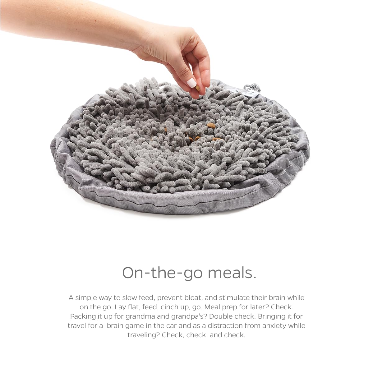 Pet Parents Forager Bowls, Slow Feeder Dog Bowls with SoftSnout & Non-Slip Backing Technology, Dog Feeder Mat & Snuffle Mat for Large Dogs and Small Dogs (Forest Modern Grey)