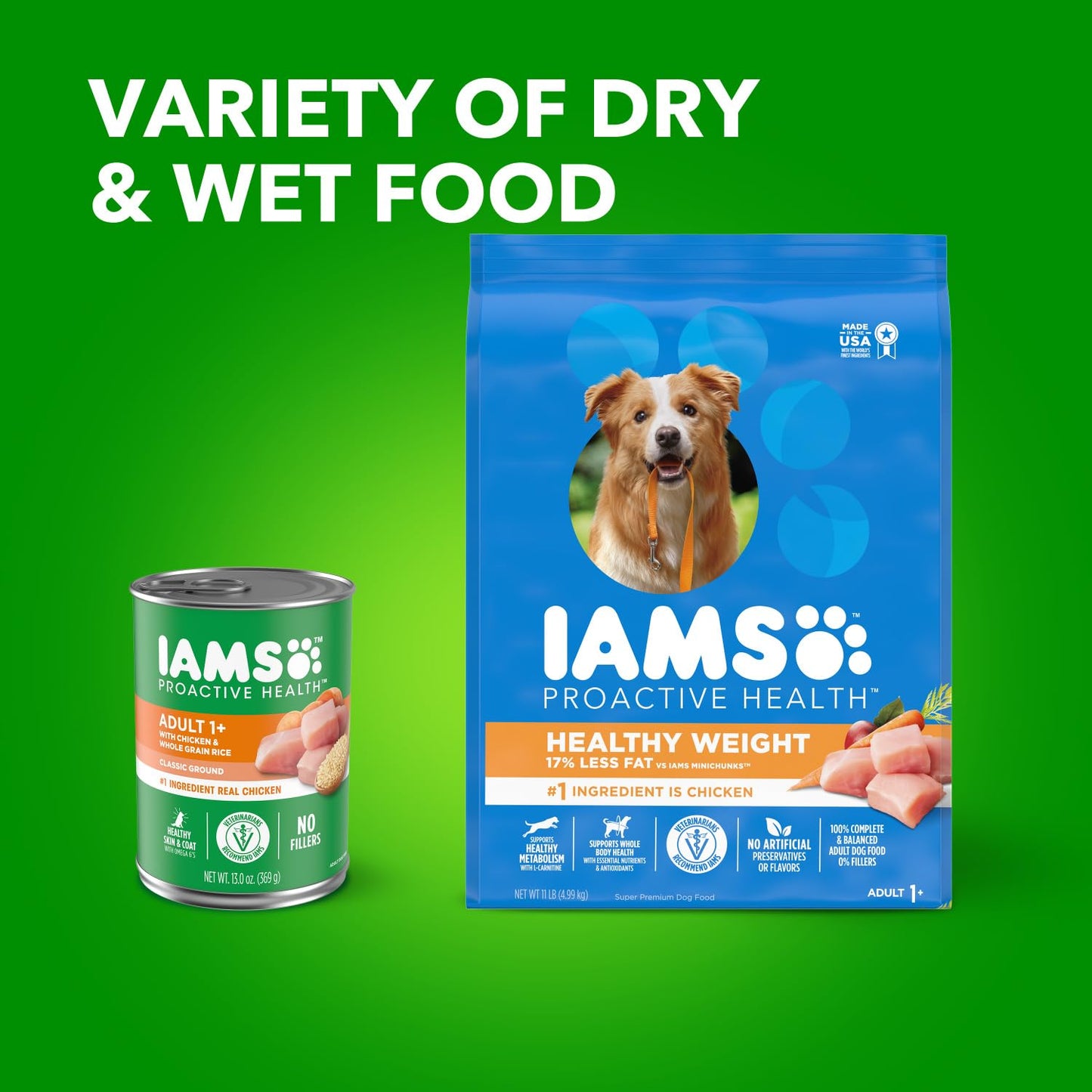 IAMS Proactive Health Healthy Weight Control Adult Dry Dog Food with Real Chicken, 29.1 lb. Bag