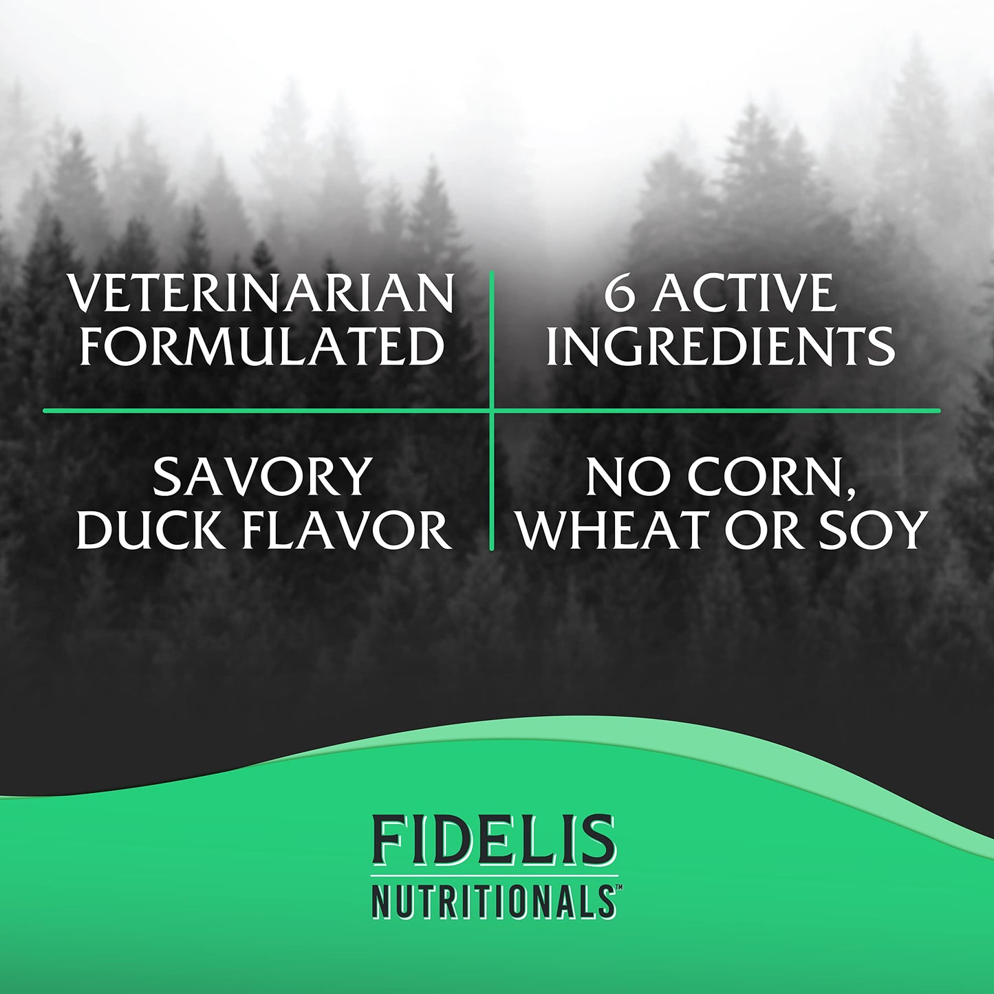 FIDELIS Joint Support Plus+ Hip & Joint Supplement for Dogs, Glucosamine for Dogs, Chondroitin Dog Treats, Vitamin C, Omega Fatty Acid, MSM, Adult, Big & Small, Made in USA, Duck Flavor, 60 Soft Chews