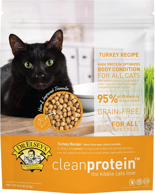 Dr. Elsey's cleanprotein Turkey Cat Kibble 6.6 lb Bag