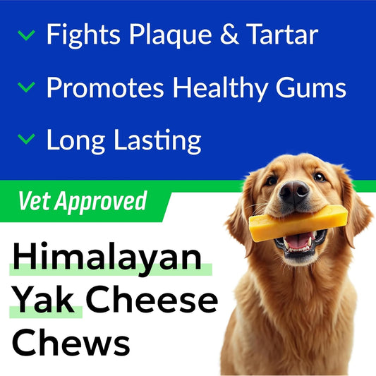 BARK&SPARK Yak Cheese Dog Chews - Single Large Peace for Large Dogs - 1 Chew (Pack of 1) Natural
