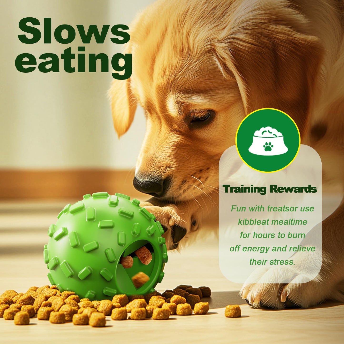 ZHIERDE Dog Puzzle Toy 2 Pack – Cognitive Dog Treat Toy,Interactive Dog Toys for Treat Dispensing, Slow Feeder for Mental Stimulation & Anxiety Relief, Puppy Training Toy, Natural Rubber