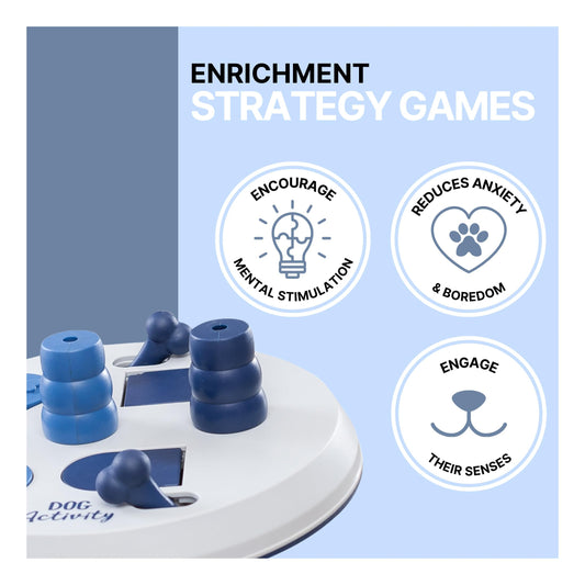 TRIXIE Flip Board Dog Enrichment Toy, Intermediate Level 2 Dog Puzzle, Interactive Treat Game for Small to Medium Breeds