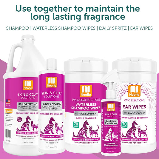 Nootie - Pet Shampoo for Sensitive Skin - Revitalizes Dry Skin & Coat - Natural Ingredients - Gentle Dog Shampoo - Cleans & Conditions