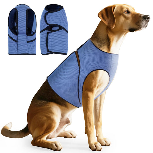 JOHNBOLIN Dog Anxiety Vest/Shirt - Breathable Calming Jacket for Thunderstorms, Fireworks & Separation Relief, Soft Pressure Pet Wrap with Mesh Design for Indoor/Outdoor Use, Travel, and Vet Visits