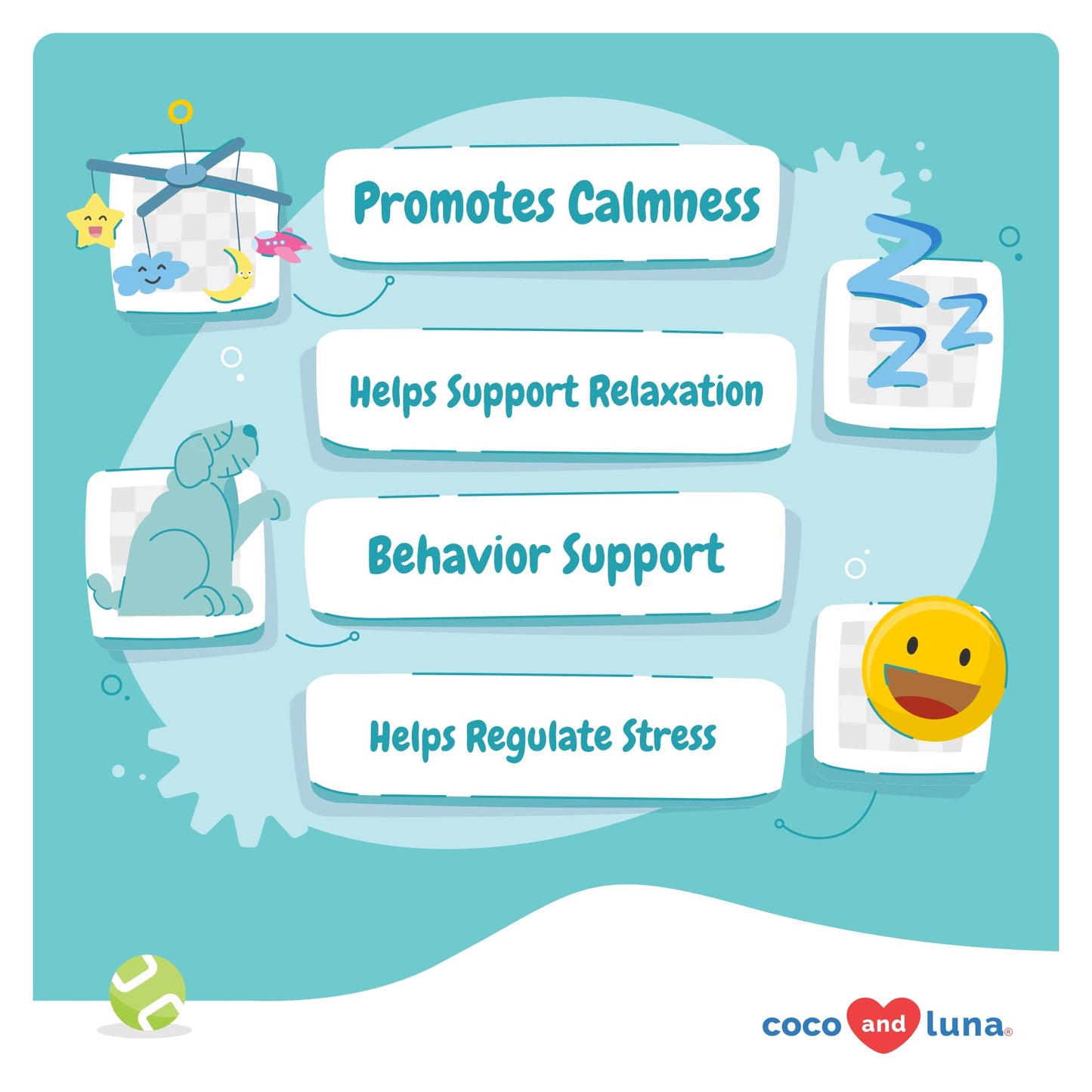 Calming Chews for Dogs Composure & Relaxation - 90 Soft Chews - with Hemp, Melatonin & Ashwagandha for Anxiety Relief, Separation Stress, Noise, Thunder, and Barking.