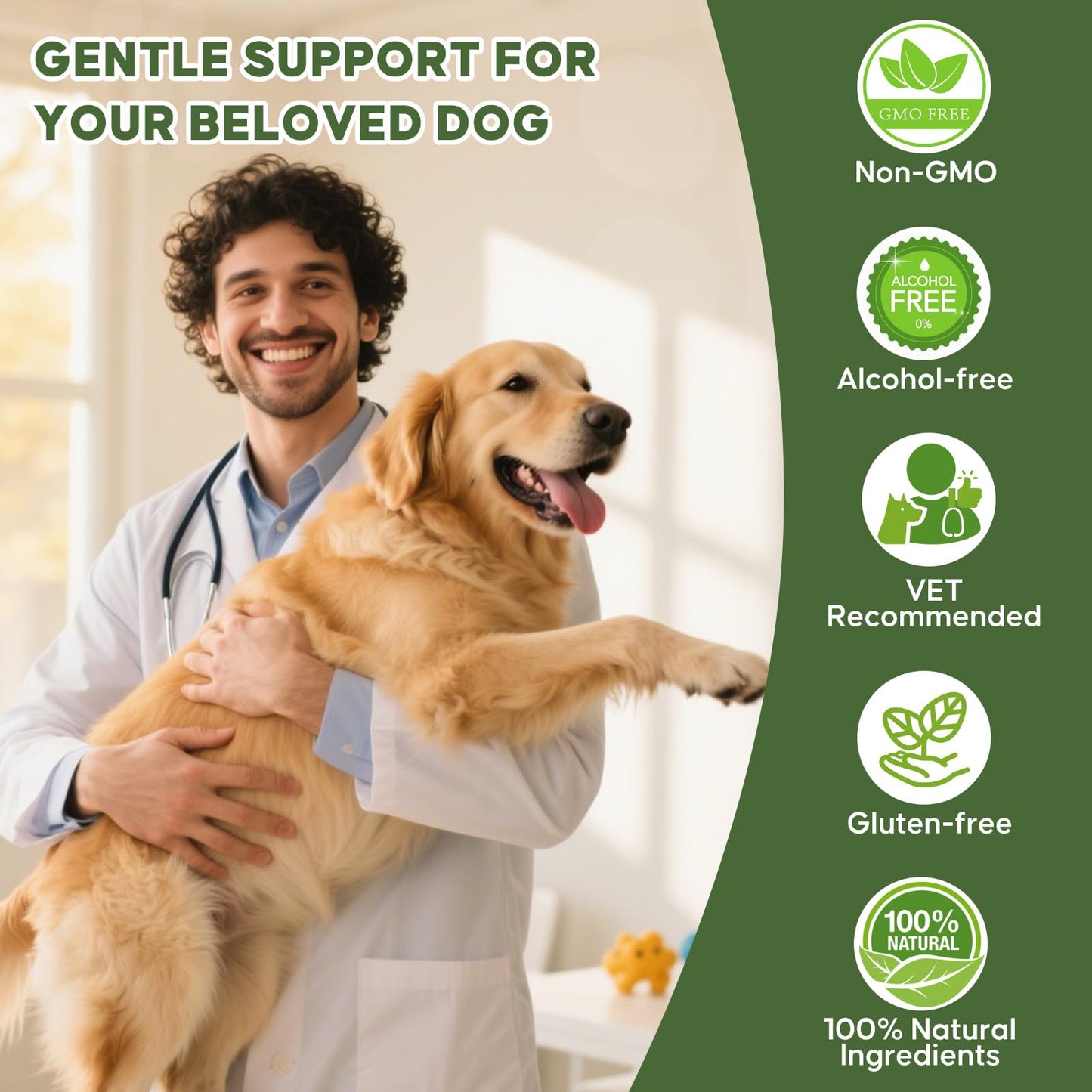 Separation Anxiety Relief for Dogs, Calming Care for Dogs, Helps Relieve Anxiety During Separation, Valerian Root for Anxiety Drops, Easy to Use (2 fl oz)