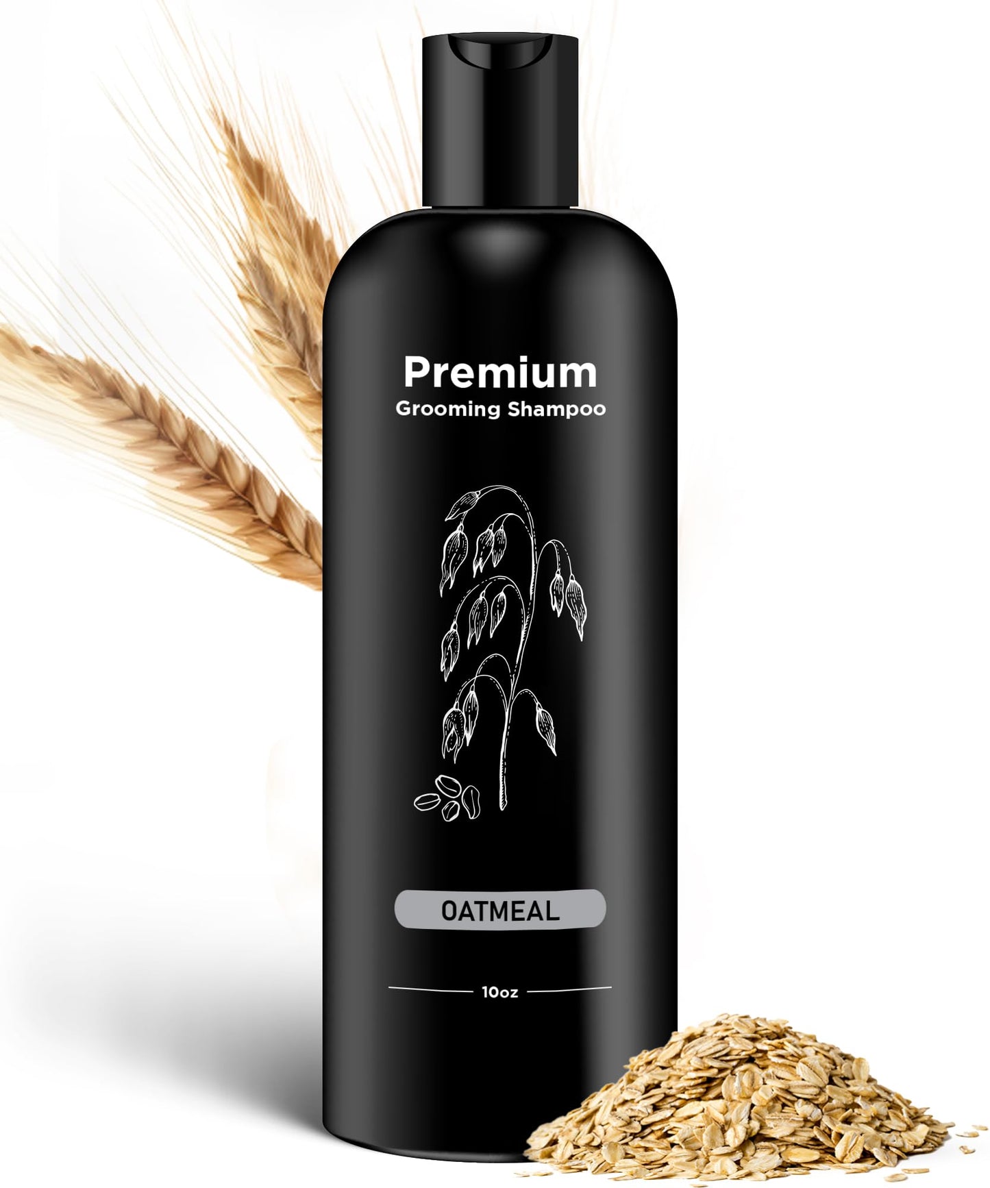 605Products - Natural Dog Shampoo for Itchy and Sensitive Skin, Puppy Shampoo and Odor Eliminator for Smelly Dogs and Puppies, Pet Shampoo and Deodorizer - Dog Bath Supplies (Oatmeal)
