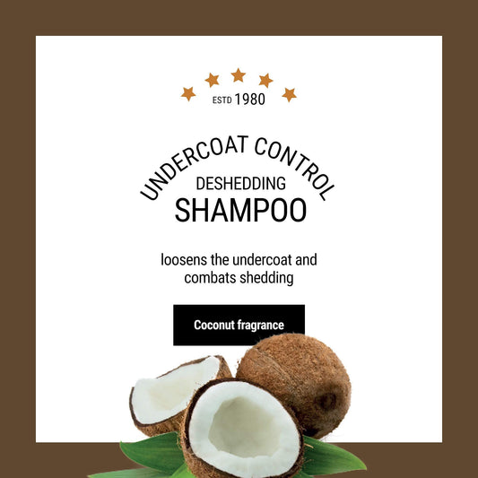 The Coat Handler Undercoat Control Deshedding Shampoo and Conditioner Coconut Bundle - All Natural Ingredients, Combats Shedding and Loosens Undercoat Hair, Coconut Oil and Vitamin Infused